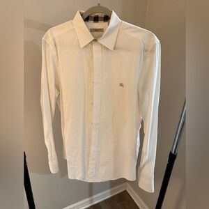Burberry Brit White Shirt Button-front Dress Men’s Medium-Preowned